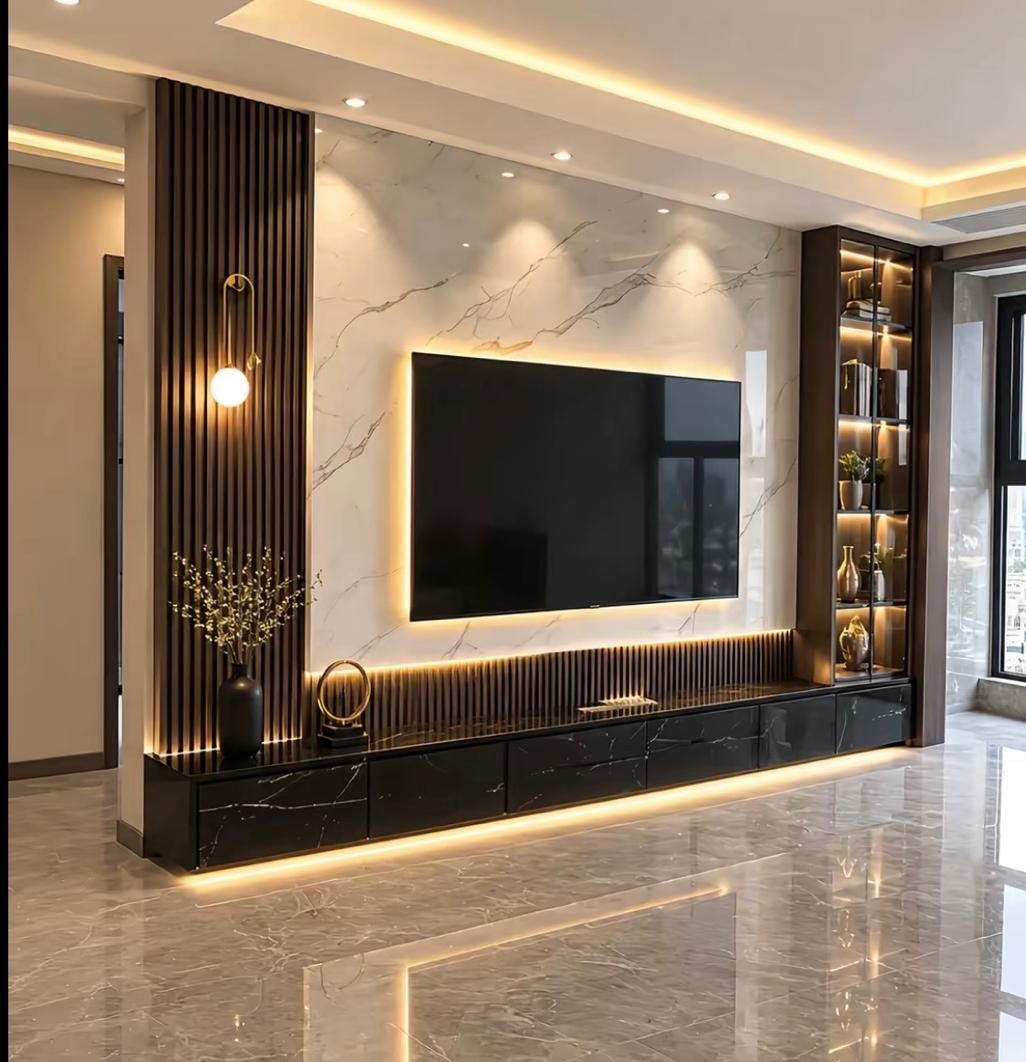 TV Wall Unit Design in Ras Al Khaimah UAE